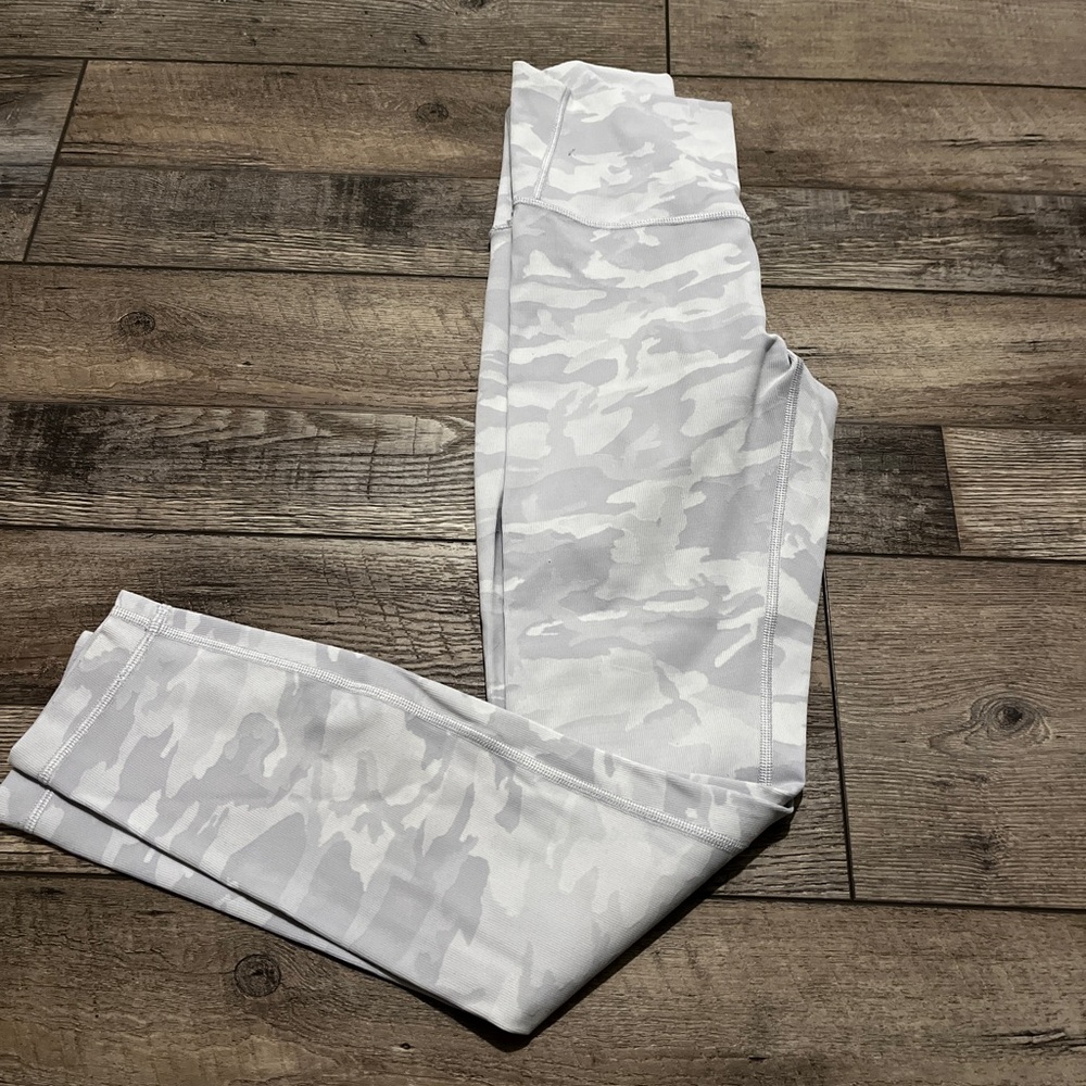 lululemon white camo align leggings